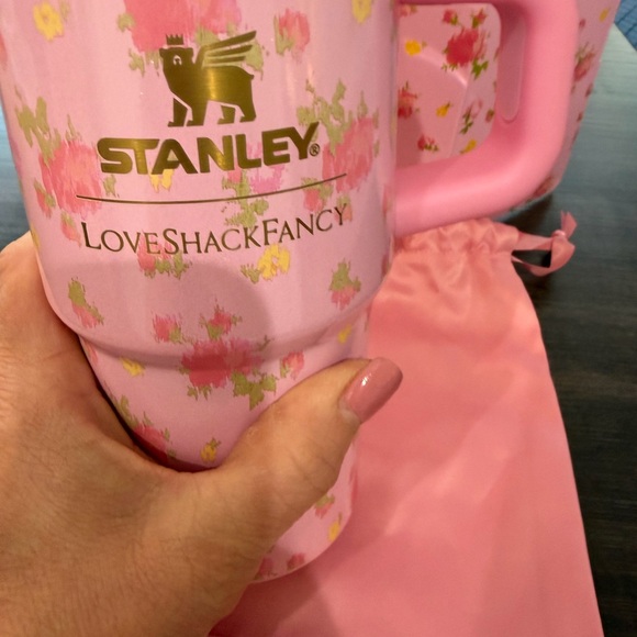 LoveShackFancy Pink Floral Tumbler - Picture 3 of 5